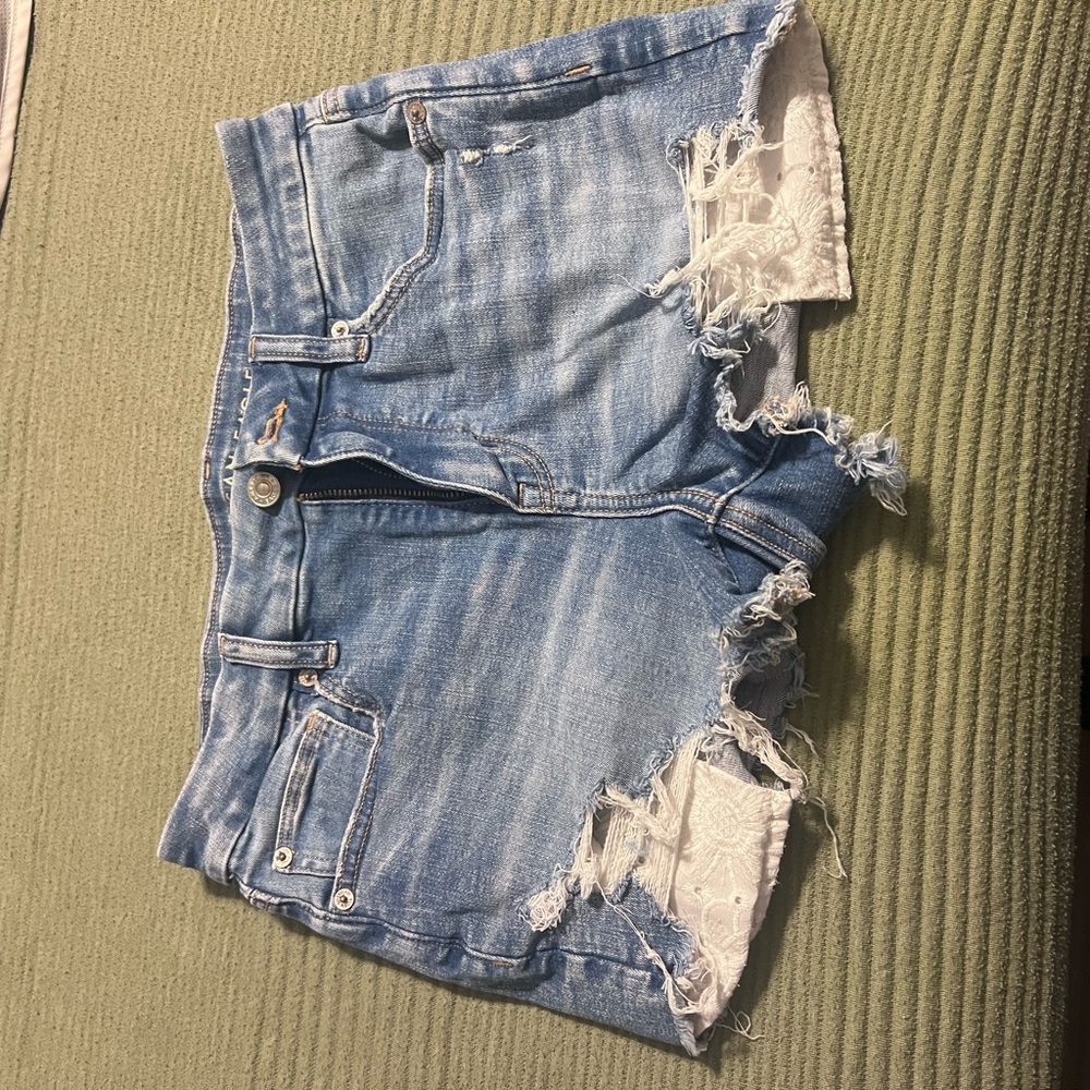 American Eagle Light Blue Jean Shorts